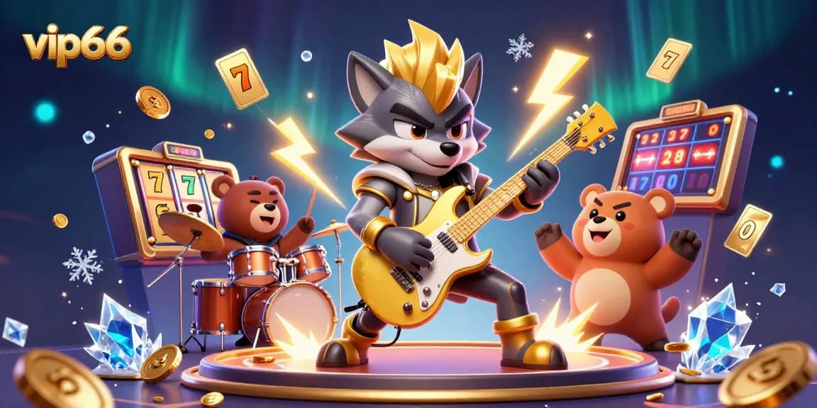 Experience thrilling gameplay at vip66 with lively characters and dynamic casino elements.