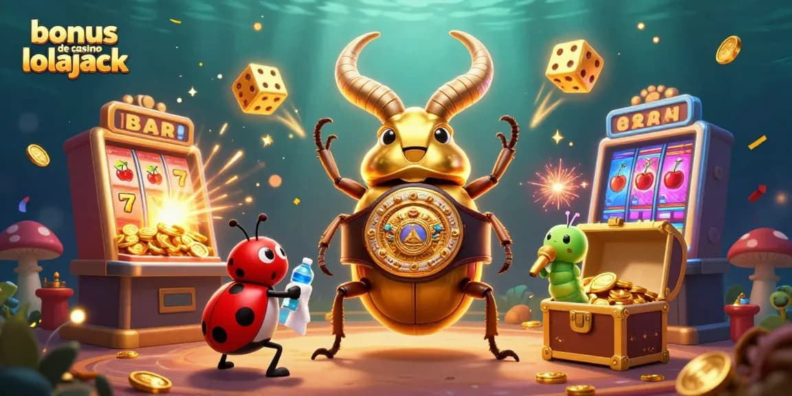 Experience thrilling gameplay with the bonus de casino lolajack featuring a vibrant 3D casino scene.