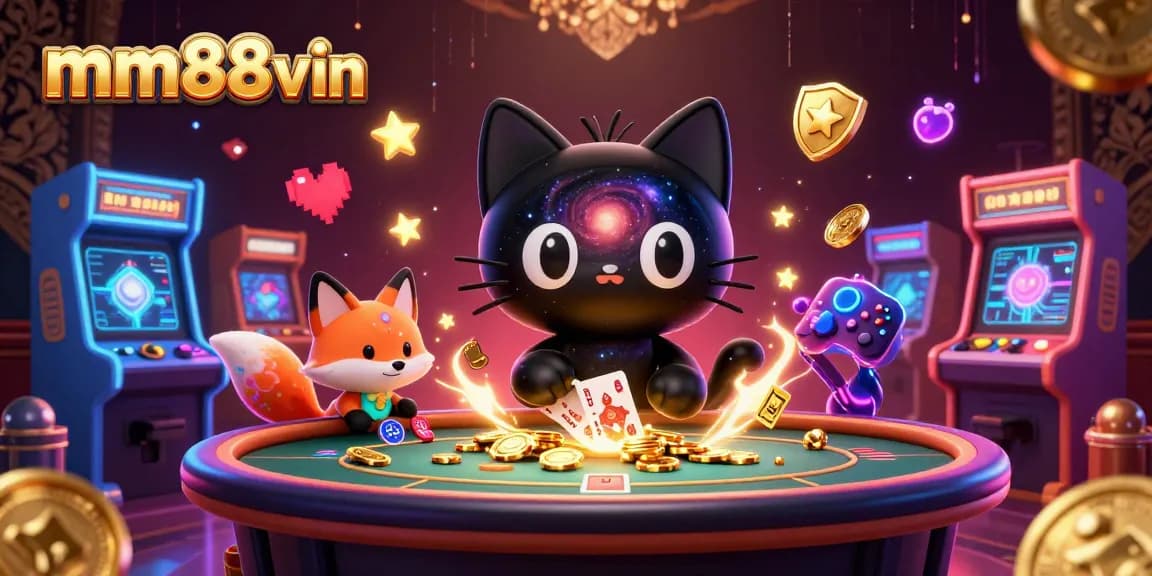 Join the fun at mm88vin with a cosmic casino adventure featuring unique characters and vibrant game elements.