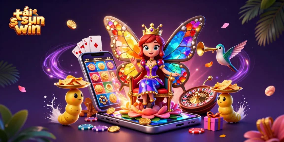 Experience excitement with tải sun win as gaming elements come alive in a vibrant casino scene.