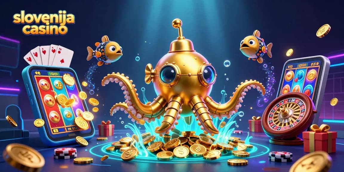 Slovenija casino ponuja edinstveno igralno izkušnjo s 3D ilustracijo podvodnega sveta.