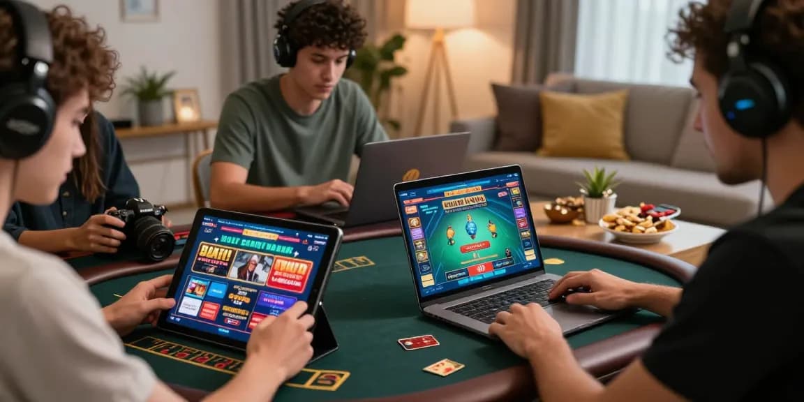 Explore thegbhouse.co.uk for top credit card casino experiences in the UK, vibrant gaming moments captured in a cozy home setting.