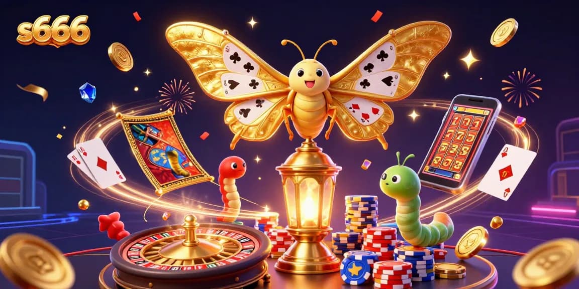 S666 spins the roulette with vibrant casino details, showcasing endless winning possibilities.