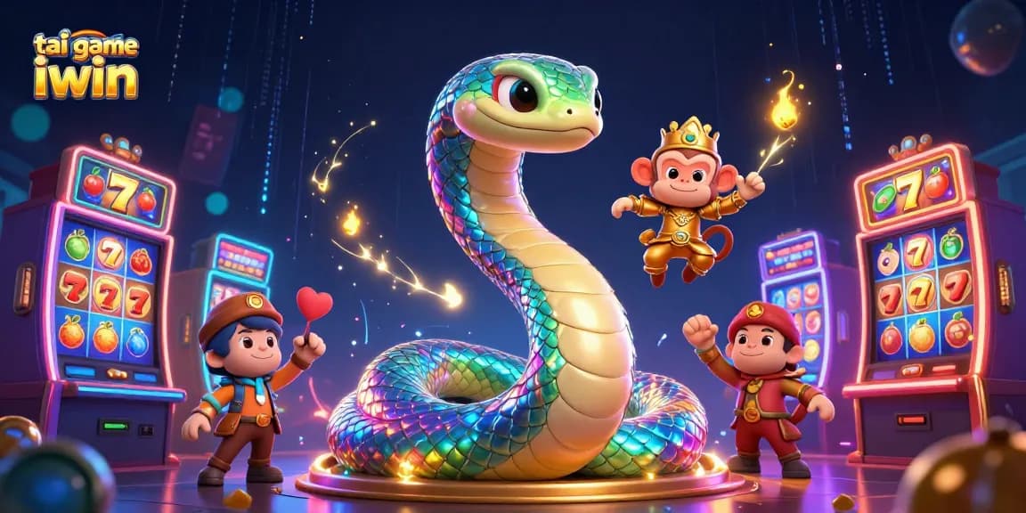 Experience the thrilling action of tai game iwin with vibrant slot machines and playful characters.