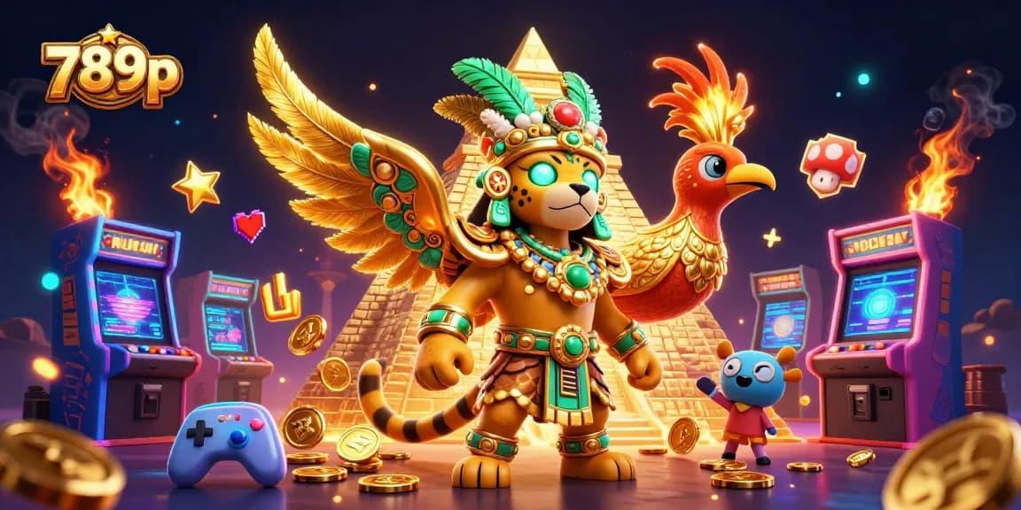 Experience exciting gaming action with 789p featuring a Mayan priest and vibrant casino elements.