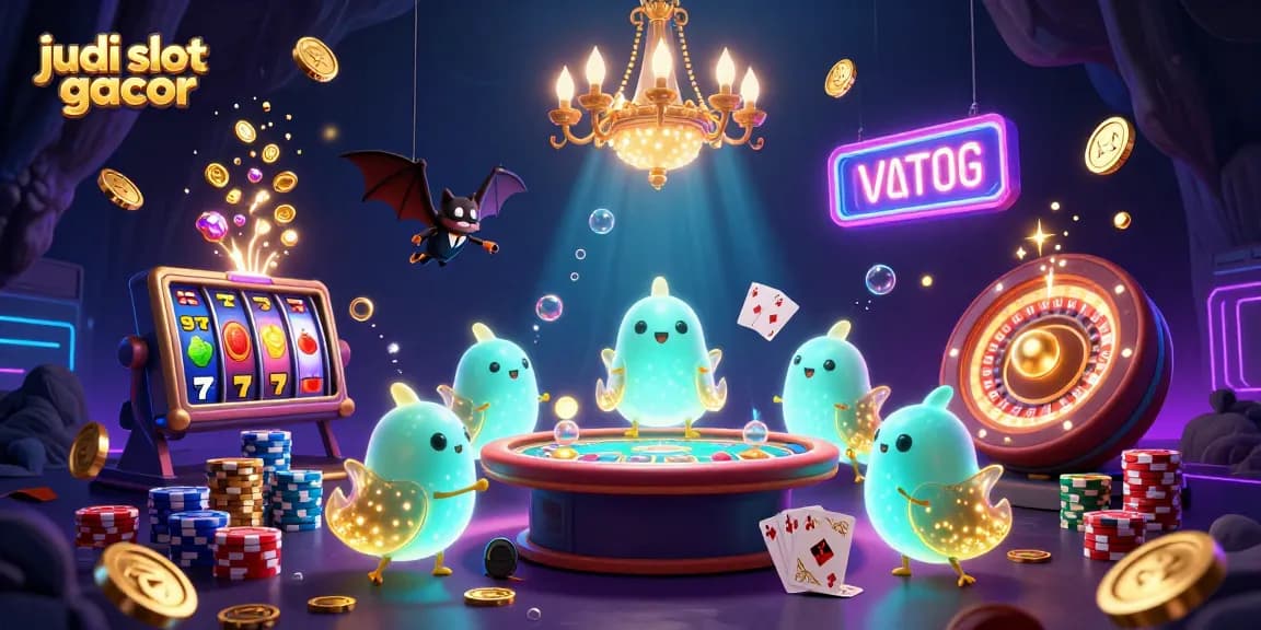 Menangkan judi slot gacor di kasino dengan pencahayaan dari cacing glowworm dan dealer kelelawar.