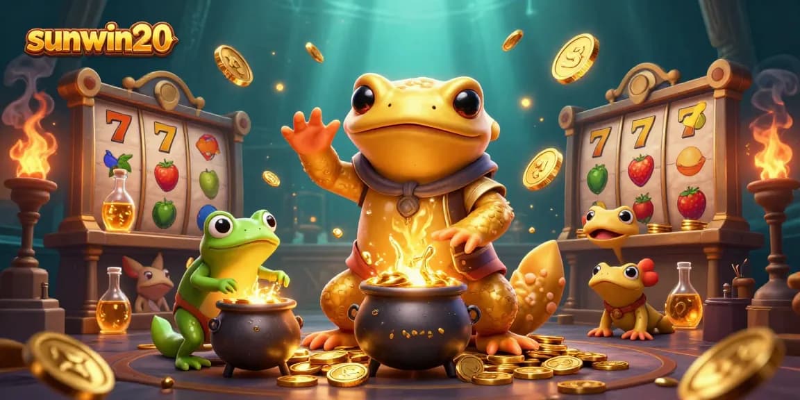 Engage with exciting slots through the sunwin20 platform, featuring vibrant golden elements and innovative gameplay.
