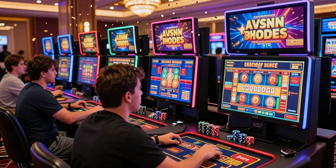 Exciting credit card casinoo gaming experience with players enjoying vibrant slot machines and live dealers.