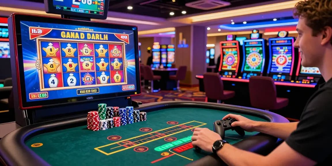 Exciting gaming experience at crownwoods.org.uk with vibrant casino atmosphere and engaging slot games.