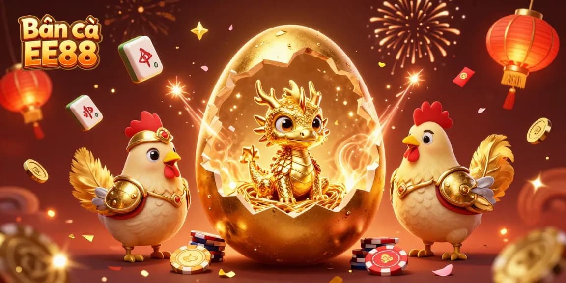Bắn cá EE88 captivates players with a vivid 3D scene of adventure and excitement in a golden gaming world.