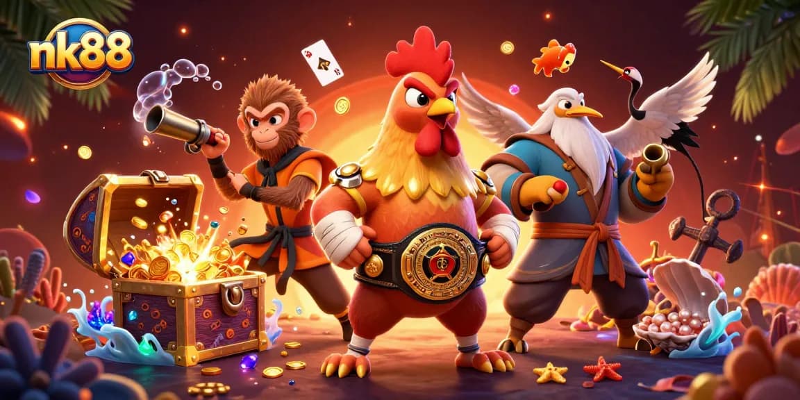Experience thrilling gameplay at nk88 with dynamic casino characters and vibrant elements.