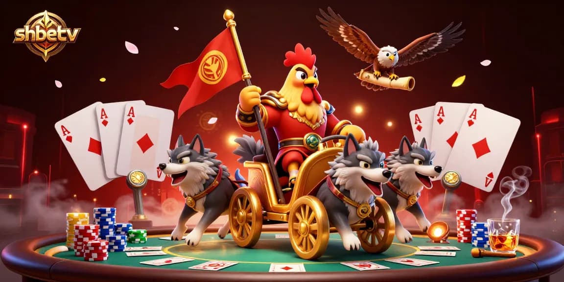 Experience the thrill of shbetcv with a vibrant scene featuring unique characters and casino elements.