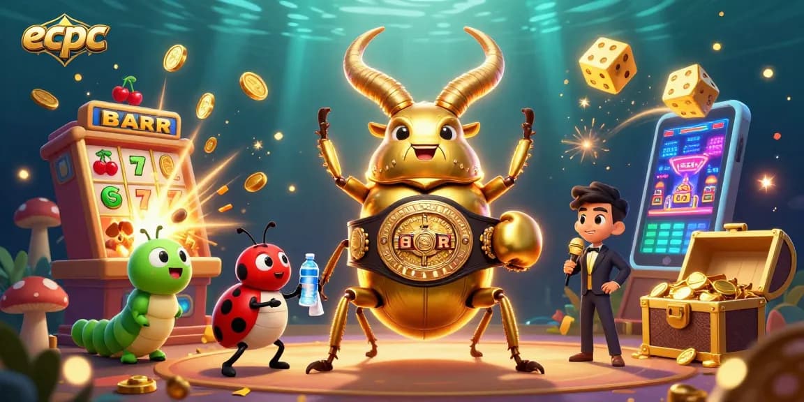 Engage with the legendary ecpc casino scene featuring a giant stag beetle and explosive jackpots.