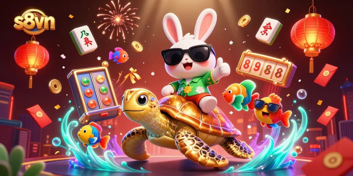 S8vn promotes winning strategies with vibrant casino characters and exciting slot elements.