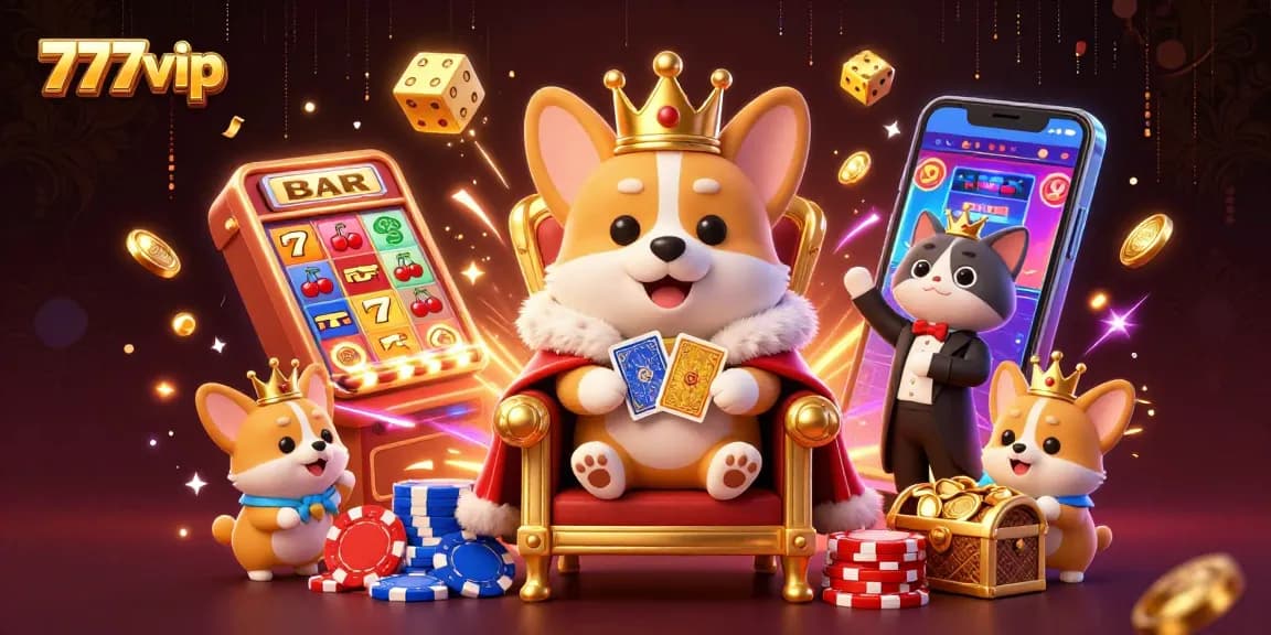 Experience thrilling moments at 777vip with vibrant slots and crown-worthy games in a dynamic scene.