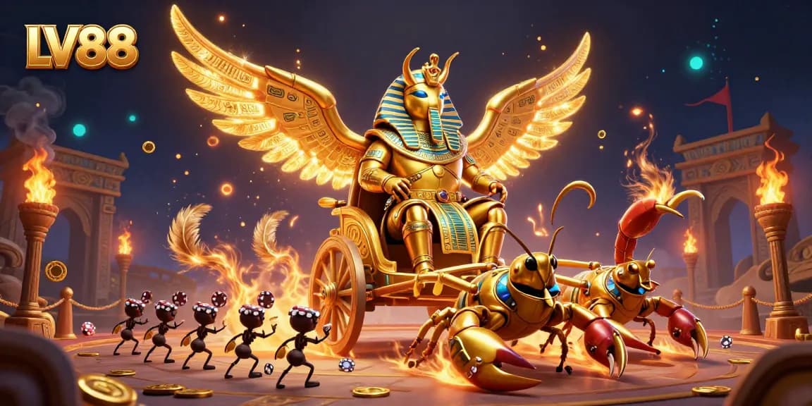 Experience thrilling gaming action at LV88 with dramatic casino scenes and dazzling characters.