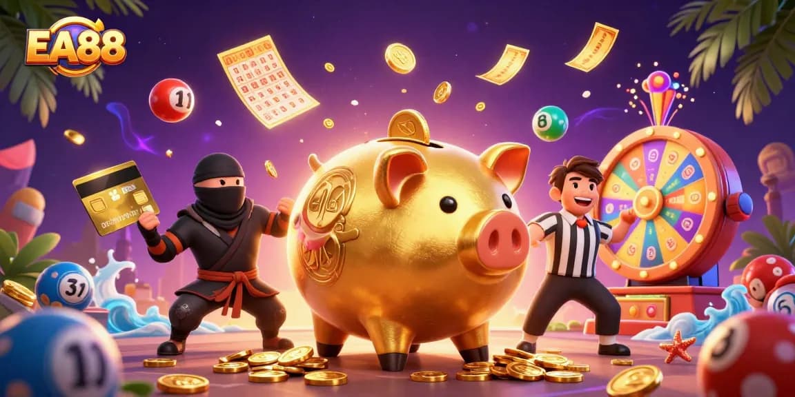 Experience exciting gameplay at EA88 with a lively scene featuring fun characters and engaging elements.