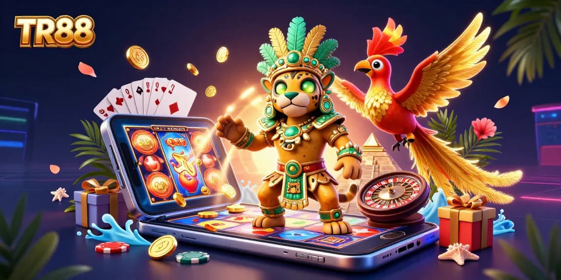 Experience thrilling gaming at TR88 with captivating characters and dynamic casino elements.