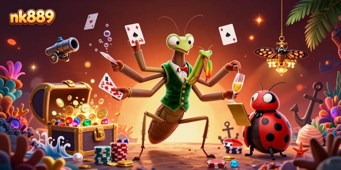 Experience thrilling action at nk889 with vibrant characters and dynamic casino elements.