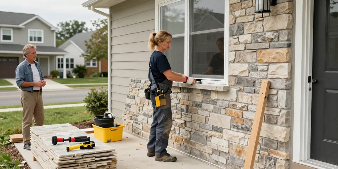 Stonemason Regina providing expert stone installation for local homes.
