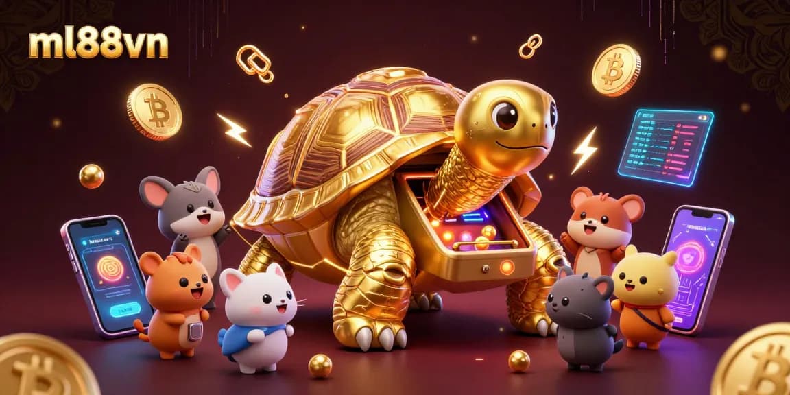 Play exciting games and win rewards at ml88vn with a unique golden tortoise pinball machine.