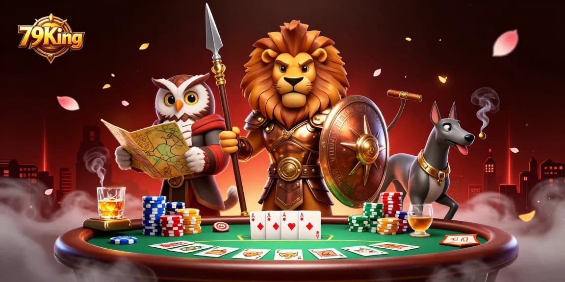 Experience the thrill of 79King's dynamic casino universe with a vibrant 3D rendering.