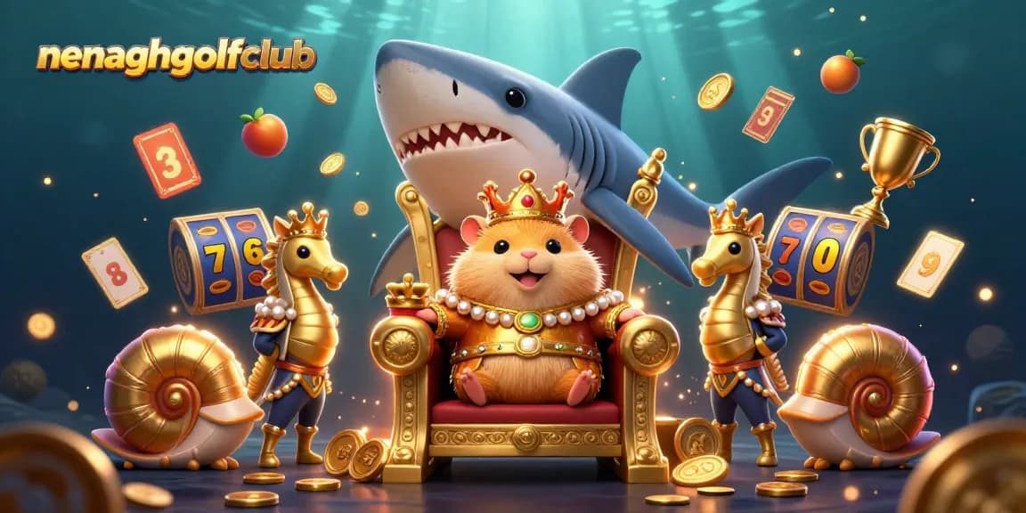 Experience thrilling jackpots at nenaghgolfclub with a vibrant casino-themed illustration.