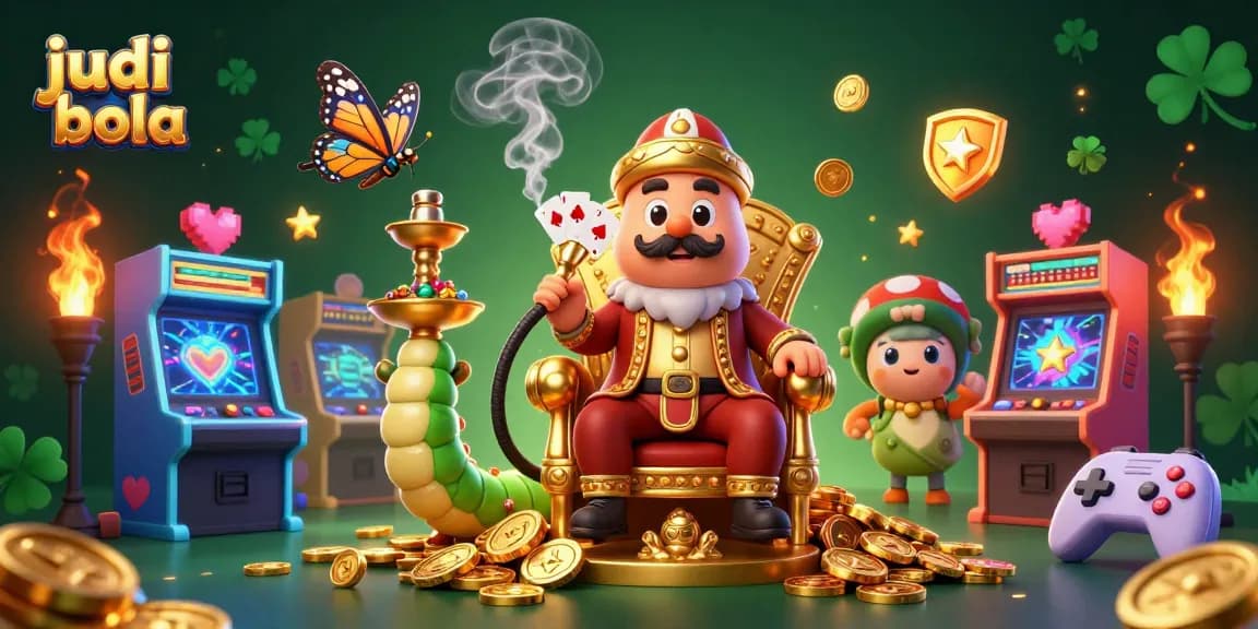 Experience judi bola excitement with colorful elements and engaging characters in a dynamic casino scene.