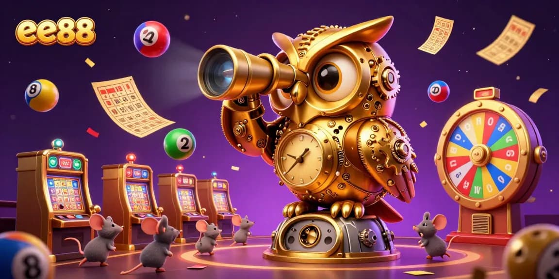 Experience the vibrant energy of ee88 as colorful casino elements collide in a dynamic scene.