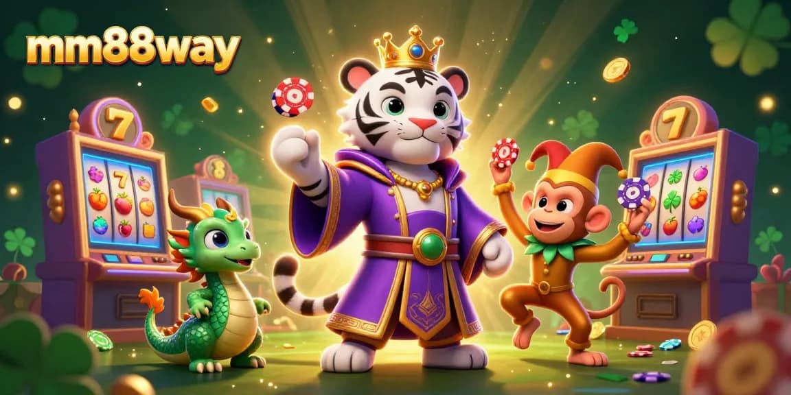 Spin and win at mm88way with vibrant 3D slot games and enchanting characters in a casino paradise.