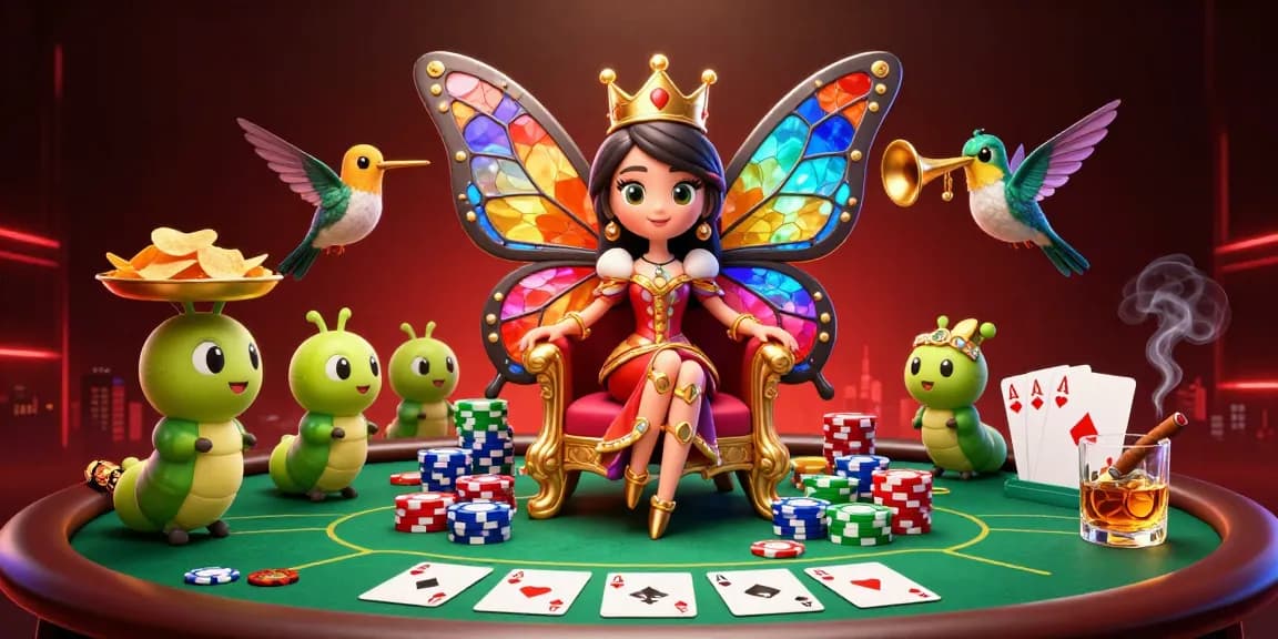 Enjoy thrilling poker games at tx88s, featuring a vibrant scene with vibrant chips and cards.