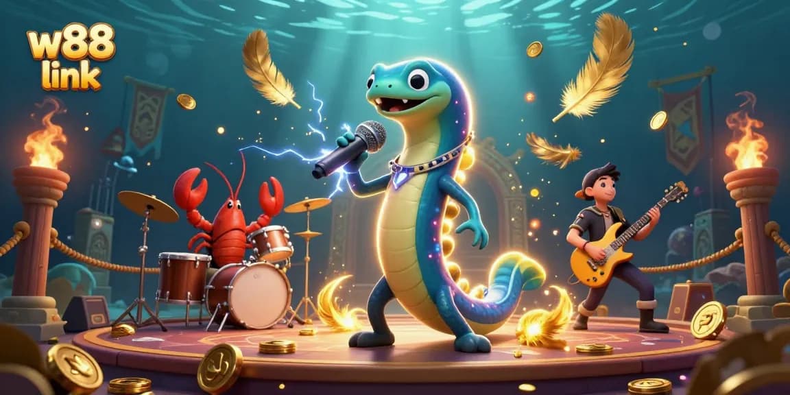 Join electric eel DJ with w88 link, energizing an underwater casino spectacle.