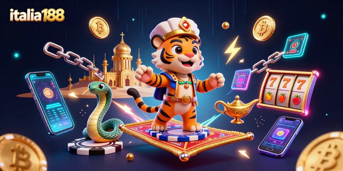 Gambarlah permainan judi italia188 dengan sultan harimau dan elemen slot yang menarik.