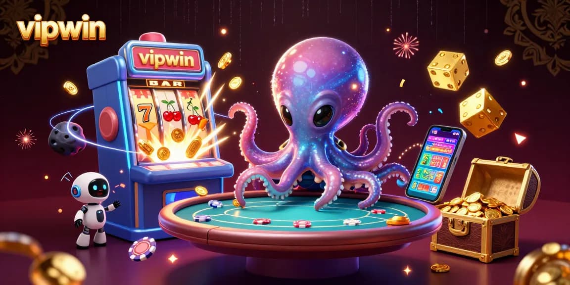 Experience the thrilling action at vipwin with an alien octopus dealer and exciting poker games!
