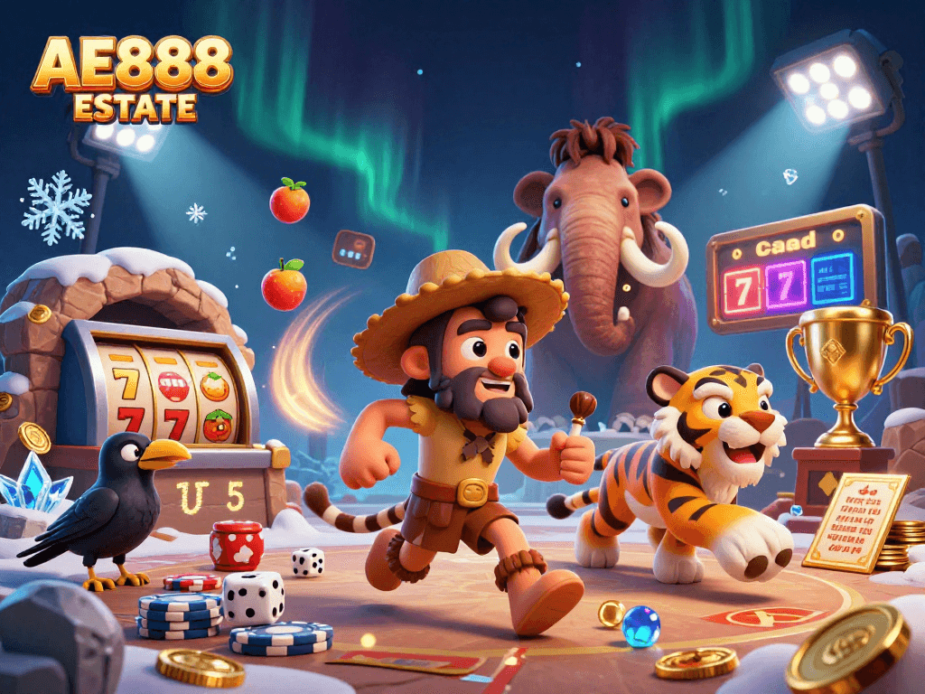 Place your bets at AE888 ESTATE with exciting slot reels and dazzling jackpots!