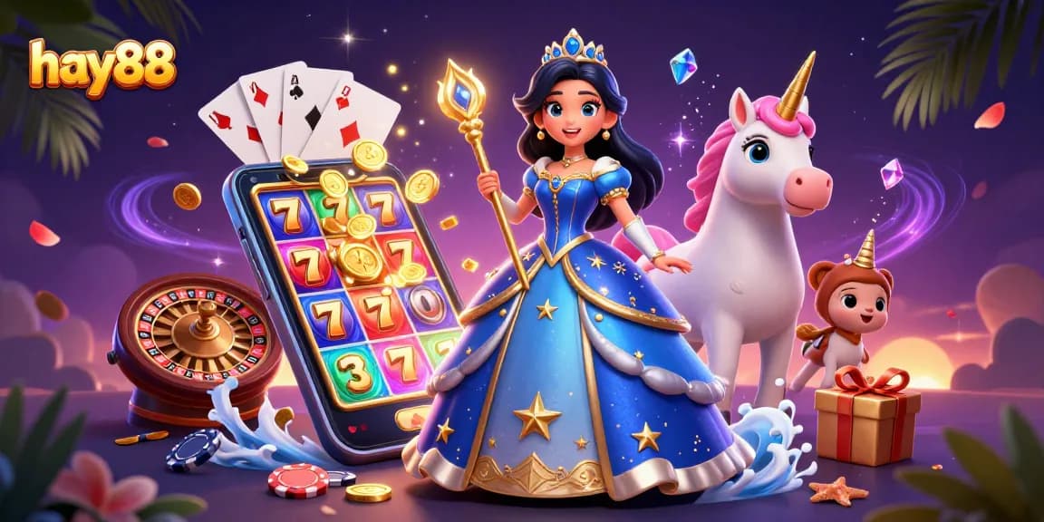 Experience excitement at hay88 with stunning slot games, golden coins, and enchanting characters.