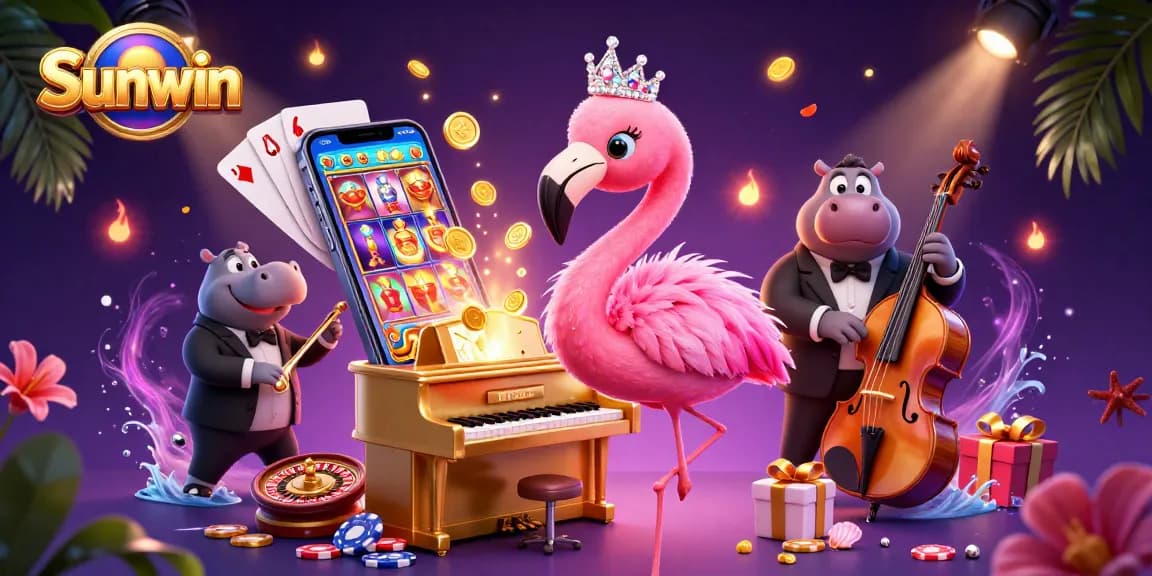 Join the excitement with Sunwin's colorful slot games and vibrant casino atmosphere.