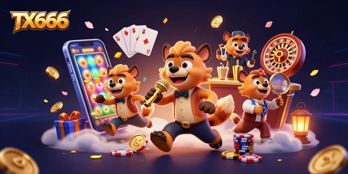 Experience thrilling gameplay at TX666 with vibrant casino elements and engaging characters.