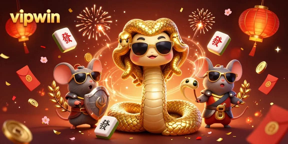 Join vipwin for an exciting 3D poker scene featuring unique characters and vibrant game elements.