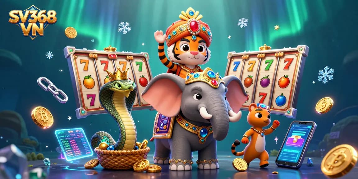 Engage with SV368 VN for dynamic slot gaming experiences featuring vibrant characters and rich symbolism.