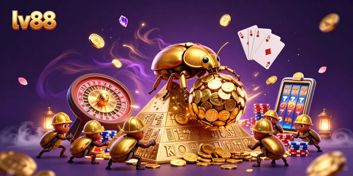Experience winning moments with lv88 in a vibrant 3D casino world filled with treasures.