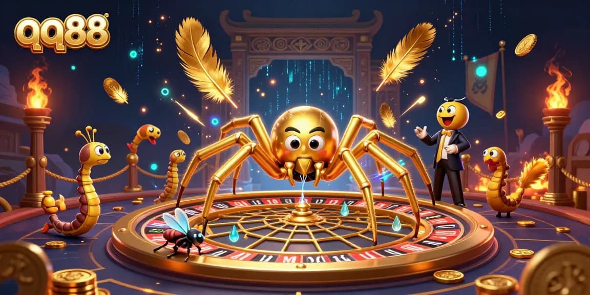 Experience thrilling gaming action at qq88 with engaging visuals and dynamic characters in a casino setting.