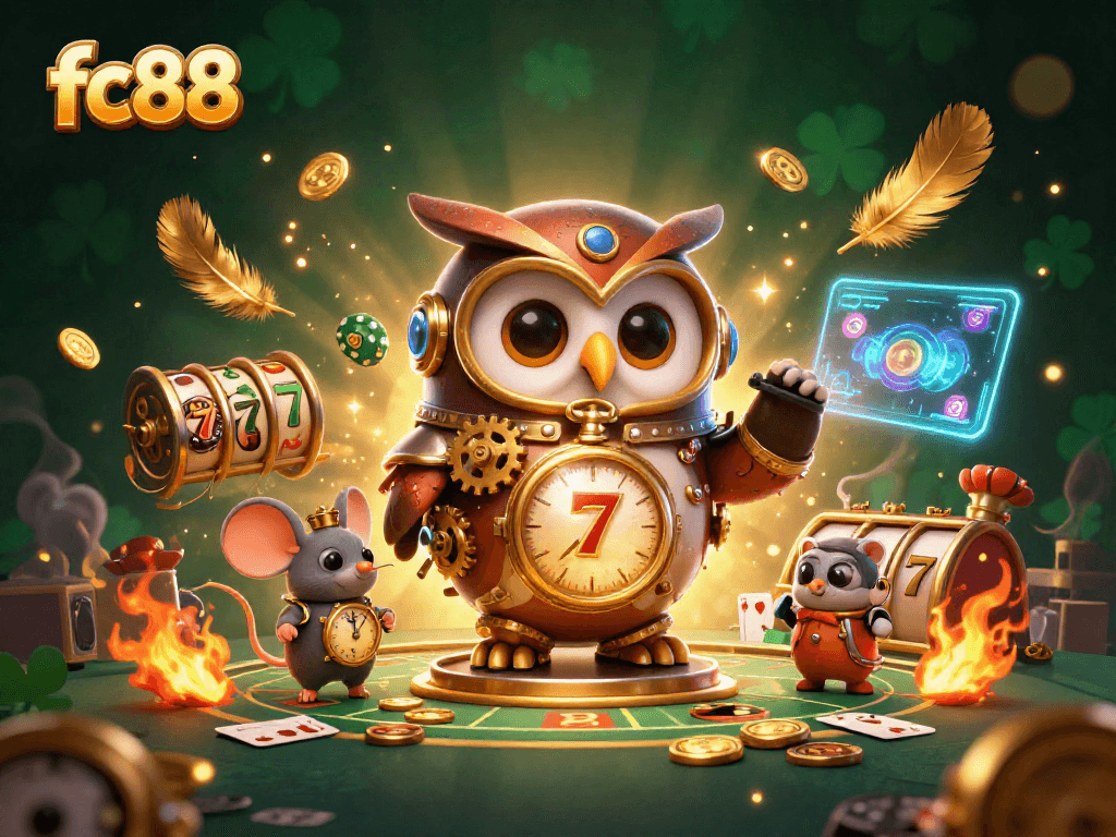 Hình ảnh minh họa trực quan cho fc88 với các yếu tố casino và trò chơi phong phú.