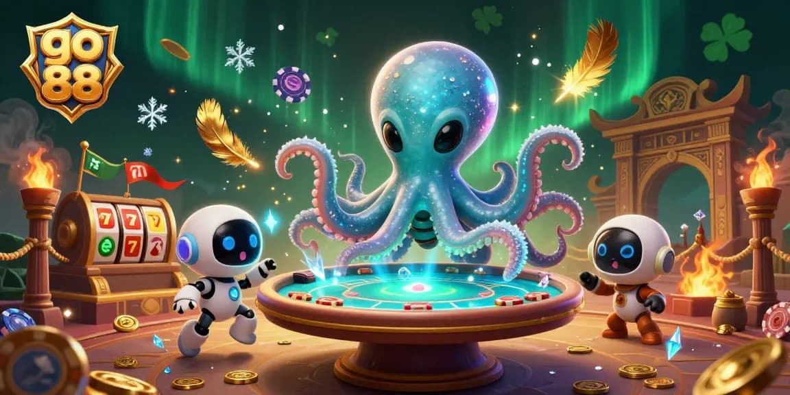 Engage with go 88's thrilling space-themed casino experience featuring a vibrant alien poker scene.