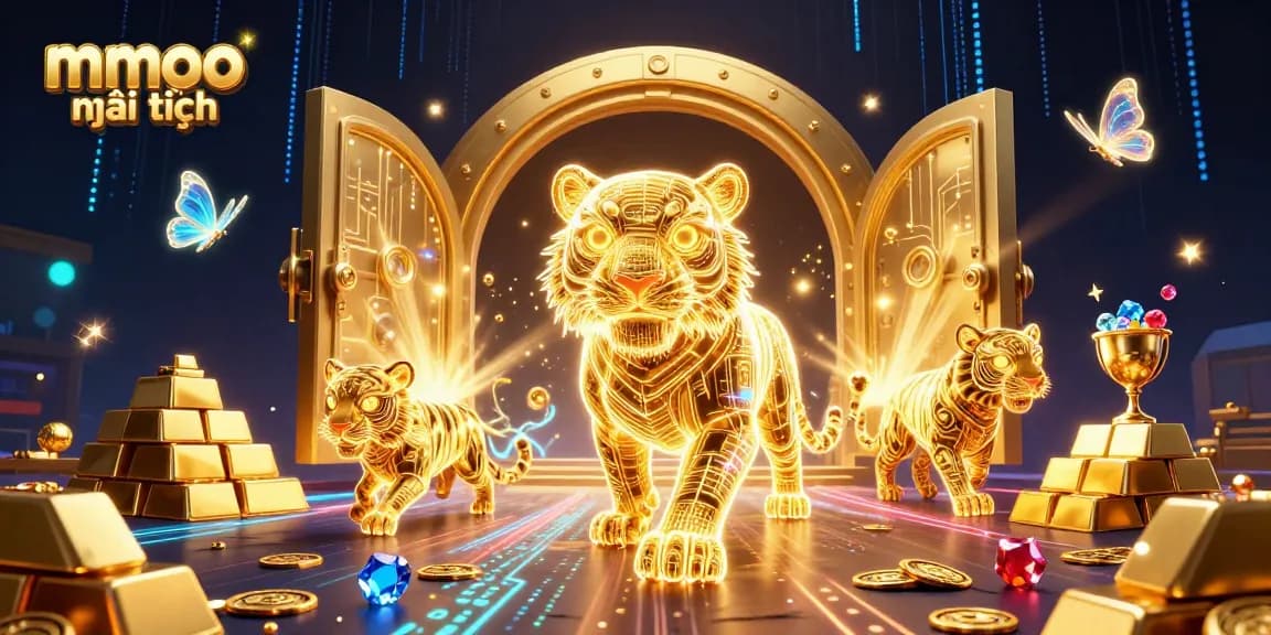 Experience the thrills of mmoo mới nhất in a vibrant casino landscape with golden treasures.