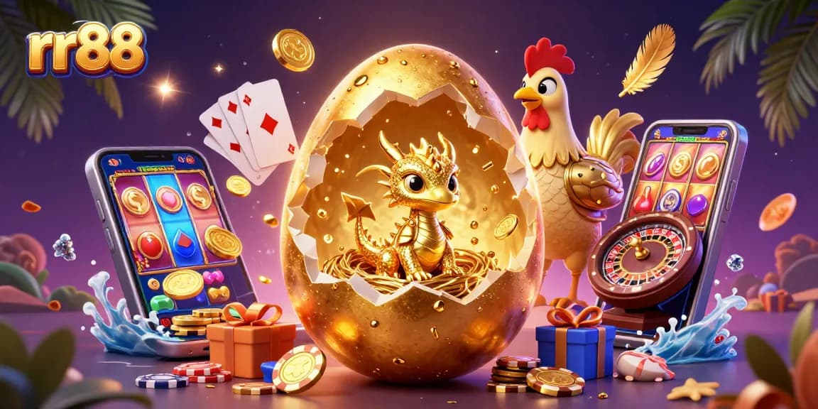 Engage with rr88's exciting golden dragon casino world, combining gaming thrills and vibrant visuals.