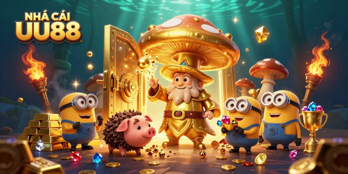 Engage with the golden wonders of NHÀ CÁI UU88's 3D casino world filled with treasure and excitement.