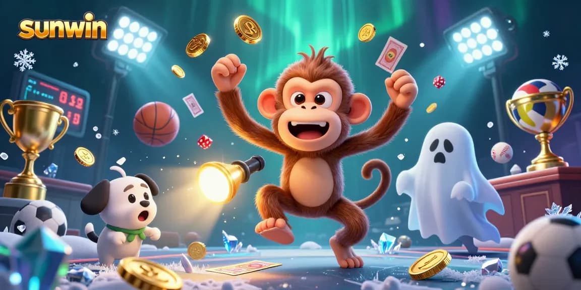 Experience thrilling gameplay at sunwin with lively game elements and vibrant atmosphere in a captivating casino scene.