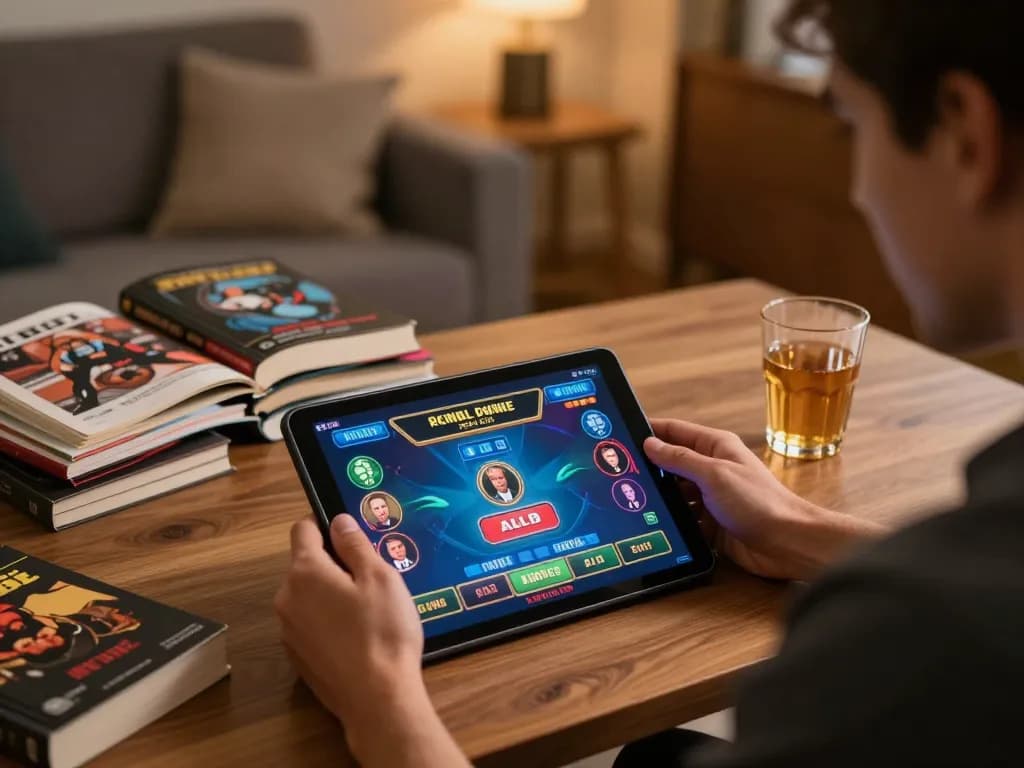 Player engaging in a live dealer game on tablet showcasing sc88 user interface, with strategy notes nearby.