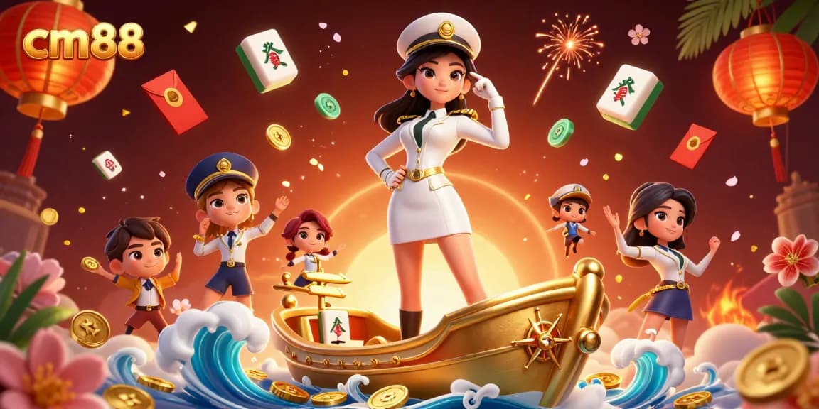 Engage with cm88 in a vibrant casino world featuring Asian aesthetics and dynamic gaming elements.